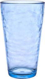 KLIFA- RIPPLE- 22.5 ounce, Acrylic Highball Drinking Glasses Cups, Stackable by KLIFAHome