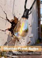 200FT Outdoor String Lights Waterproof, 76+2 Shatterproof S11 LED Bulbs - Image 7