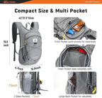 SKYSPER 15L/20L Foldable Hiking Backpack Lightweight Packable Travel Daypack - Image 3