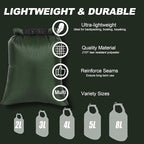 Dry Bags Waterproof Set, 5 Packs Ultralight Waterproof Bags Small Stuff Sack - Image 2