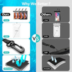 Waterproof Cell Phone Pouch : 4 Pack Float Clear Cell Holder Protector - Image 2