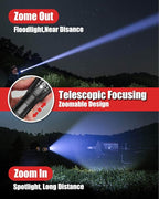 Victoper LED Flashlight 6 Pack, Bright 2000 Lumens Tactical Flashlights High - Image 3