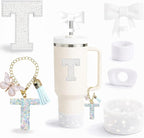 6PCS White Stanley Cup Accessories Set Fit by MOTEERLLU
