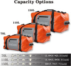 150L Waterproof Duffel Bag Travel Dry Bag, Large Capacity, Adjustable Thickened - Image 3