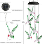 Toodour Solar Wind Chime, Color Changing Wind Chimes Hummingbird, LED - Image 2