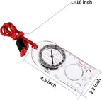 Gejoy 6 Pieces Orienteering Compass Bulk Scout Compass - Image 2