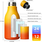 BJPKPK Insulated Water Bottles, 12oz Stainless Steel Metal Water Bottle - Image 3