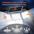 WdtPro Solar Lights Outdoor Motion Sensor, 3500LM Bright Solar Flood Lights - Image 3