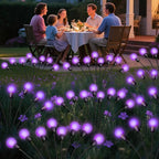 ZFNN Solar Garden Lights 16 LEDs, 2 Pack 8 Heads, Outdoor Waterproof, Swaying - Image 2