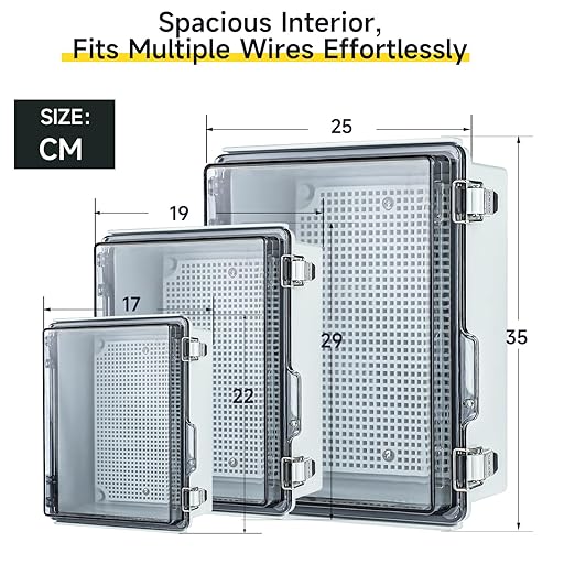 Waterproof Electrical Junction Box，IP67 Waterproof Clear ABS Plastic Enclosure - Image 2