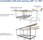 FLEXIMOUNTS 4x8 Overhead Garage Storage Rack without Decking, Storage - Image 6