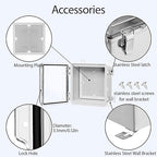 LeMotech Electrical Box, IP67 Waterproof Hinged Clear Cover Stainless Steel - Image 4