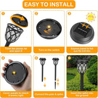 Solar Lights Outdoor 8 Pack Solar Garden Lights Waterproof IP65 Solar Landscape - Image 3