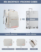 LOVEVOOK Travel Backpack for Women & Men 40L, Airline Approved Carry On - Image 7