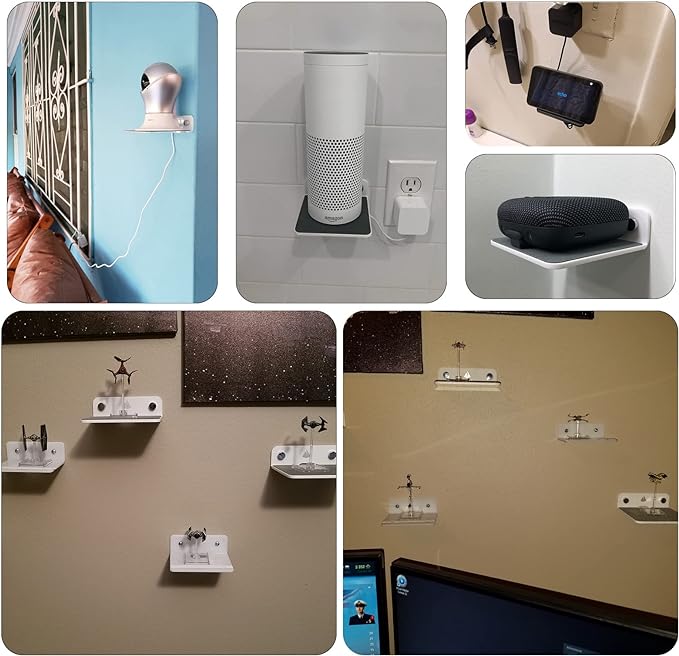 TXEsign Small Wall Shelf Speaker Stand, Mount - Image 6