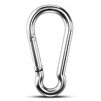 Large Carabiner Clip Hooks, 304 Stainless Steel Spring Snap Hook Fits Camping by KINLINK