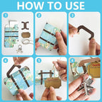 50 Set World Map Mini Suitcase Favor Boxes Party Favor Candy Box - Image 3