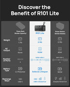 Portable Power Station 89.6Wh LiFePO4 Battery, Solar Power Bank - Image 4