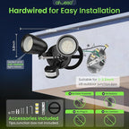 ALUSSO Motion Sensor Outdoor Lights Metal Heads, 30W 3600LM Flood Lights - Image 2