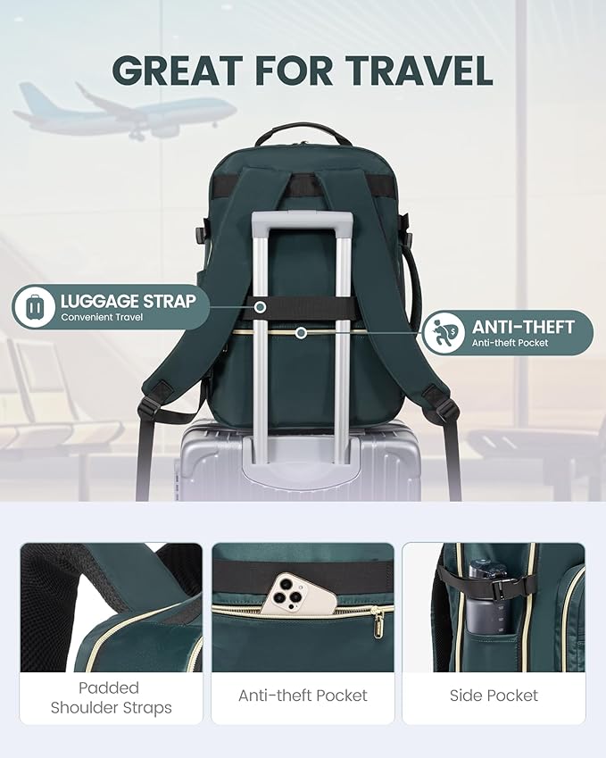 LOVEVOOK Travel Backpack for Women & Men 50L, Airline Approved Carry On - Image 6