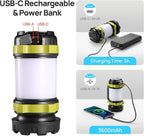 2 Pack LED Camping Lantern Flashlight Rechargeable, Consciot Portable Torch - Image 4