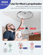 Hugolog 3K 5MP Light Bulb Security Cameras Wireless Outdoor-2.4GHz Cameras - Image 3