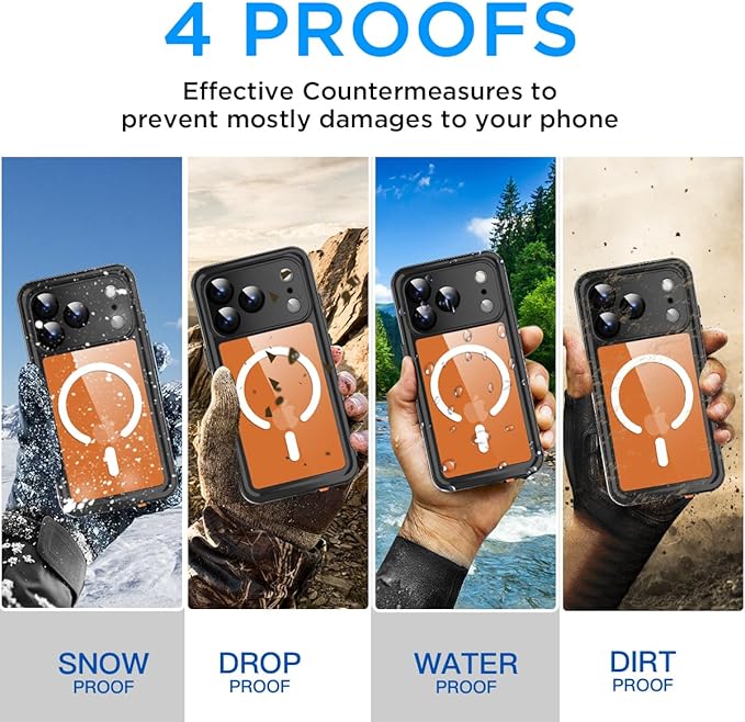AICase for iPhone 17 Pro Max Case Waterproof Clear - Image 2