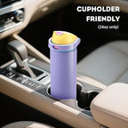 POWCAN 24 oz Insulated Water Bottle: 2-in-1 Push-Button Spout & Quick-Flip Straw - Image 5