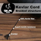 9KM DWLIFE Kevlar Cord– High Tensile Strength Kevlar Thread, 50–1500lb - Image 3