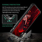 for iPhone XR Case, Gestures Funny Skull Pattern Graphic Design Girl Boy Soft - Image 7