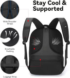CROSSGEAR Travel Laptop Backpack Anti Theft Fits 17.3 Inch Laptop - Image 5