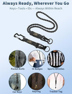 DDOUT Heavy Duty Paracord Lanyard 550 Paracord Braided Keychain - Image 5