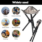 Travel Folding Camping Stool, 14.6 inches Lightweight Outdoor Tripod Chair and - Image 5