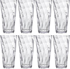 US Acrylic Optix Plastic Reusable Drinking Glasses 26oz Iced-Tea Cups in Clear - Image 7