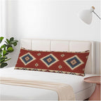 Decorative Body Pillow Covers 20x54inch Ethnic Red, Southwest Native American by Unknown