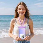 2-Pack IP68 Waterproof Phone Pouch & Fanny Pack:Waterproof Phone Case Fits - Image 8
