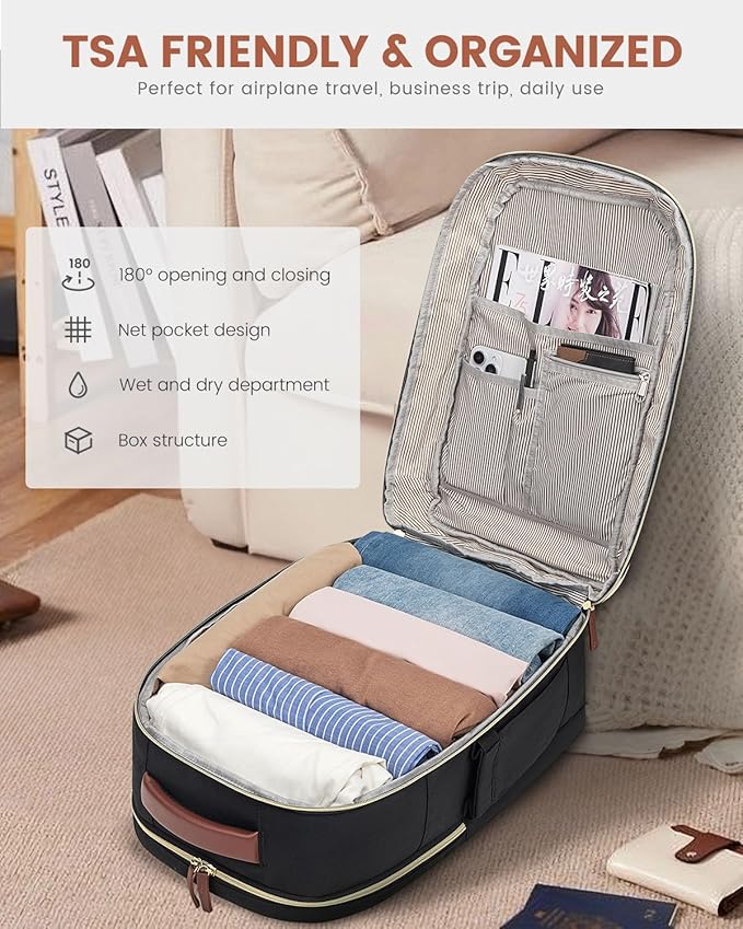 LOVEVOOK Carry On Backpack, 50L Large Travel Backpack - Image 5