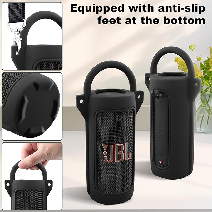 for JBL Grip Portable Waterproof Speaker Silicone Case, Portable Travel Soft - Image 4