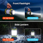 2 Pack LED Camping Lantern Flashlight Rechargeable, Consciot Portable Torch - Image 2