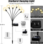 NBQQ Solar Garden Lights Outdoor, Waterproof Solar Powered Lights - Image 4