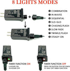 2-Pack Connectable Christmas Lights Outdoor, Total 164FT 400LED Christmas - Image 7