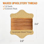 VONEEDL Upholstery Repair Kit: Waxed Sewing Thread & Heavy Duty Needles - Image 3