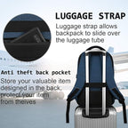 Volher Laptop Backpack, Business Travel Anti Theft Slim Durable Laptops Backpack - Image 6