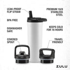 ZULU Base 18oz Kids Stainless Steel Water Bottle - Image 4
