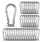 Carabiner Clip Hooks, Galvanized Iron Spring Snap Hook Fits Camping Hiking by KINLINK