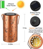 Solar Lanterns Outdoor Hanging Hummingbird Decor Lantern, Waterproof Hollow Out - Image 4