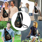 FyLybois Fox Print Sling Bag for Women Lightweight Crossbody Backpack Casual - Image 2