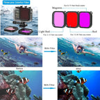Accessories Bundle for DJI Osmo Action 5 Pro/Action 4/3 Waterproof Case Diving - Image 3