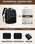 LOVEVOOK Travel Backpack for Women & Men 50L, Airline Approved Carry On - Image 5