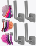 Hat Rack for Hat Storage, Strong Adhesive Hat Hooks for Wall, Hat Organizer for by Sunfanie